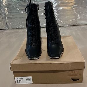 Steve Madden Fanny Black Booties